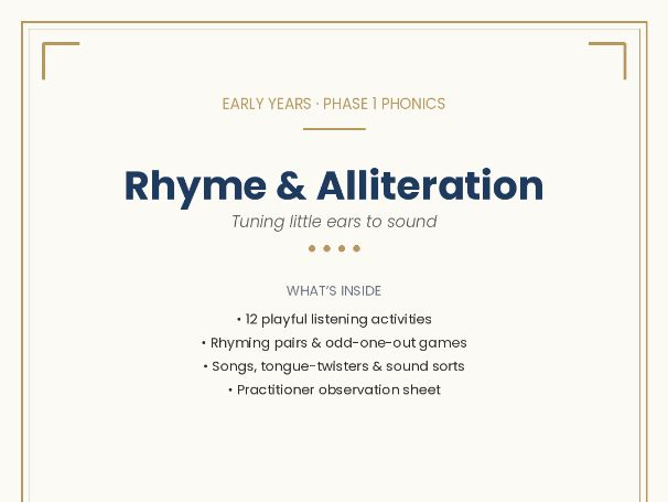 Rhyme & Alliteration