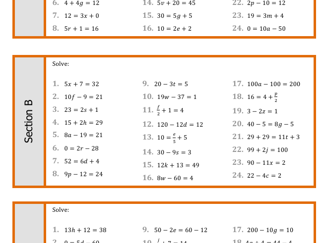 Solving Two-Step Equations
