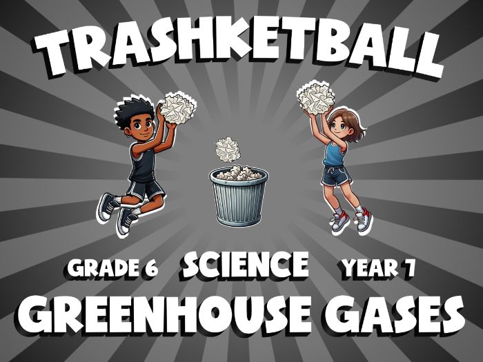Greenhouse Gases TRASHKETBALL Science Game | No-Prep Year 7 Review Activity