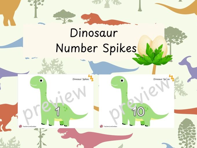 Dinosaur Number Spikes (0-10)
