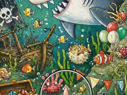 I can see writing - under the sea