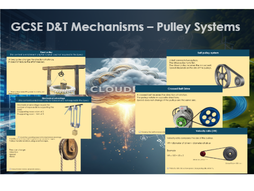 GCSE Design & Technology – Mechanisms Pulleys and Belt Systems (Rotary Systems Lesson)