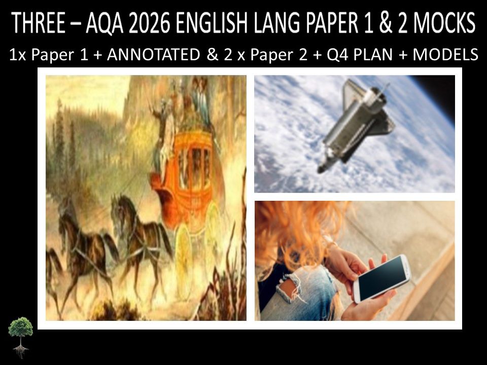 THREE - AQA PAPER 1 & 2 | 2026 FULL MOCKS | ANNOTATED | Q4 PLAN | MODELS