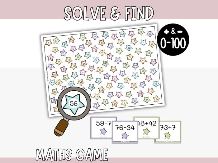Solve & Find - Addition & Subtraction Within 100