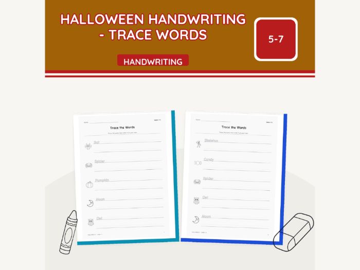Halloween Handwriting - Trace Words | 12 pp