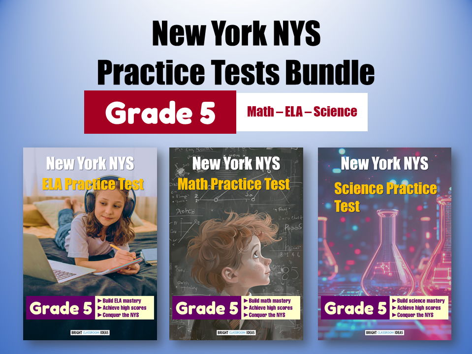 New York NYS Practice Tests Bundle for Grade 5