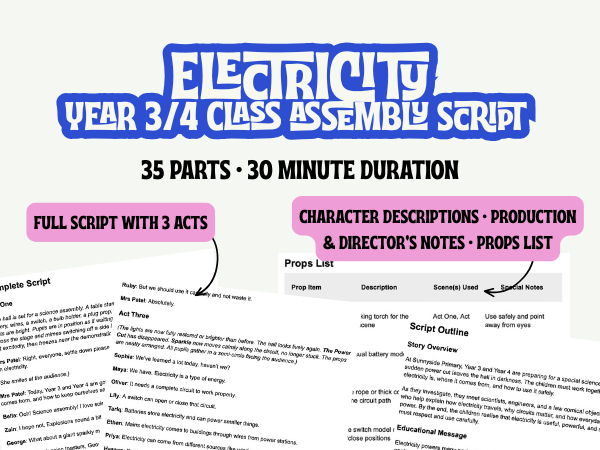 LKS2 Electricity Assembly Script
