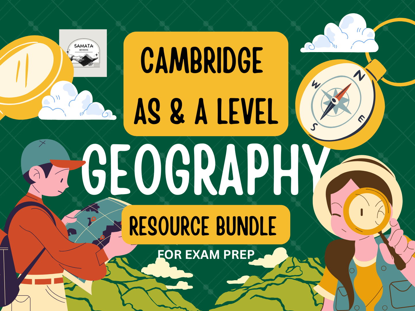CIE AS & A Level Geography (9696) Complete Exam Preparation Bundle: All 4 Papers Teaching & Revision Guide + Past Paper Analysis