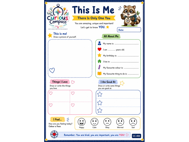 This Is Me - FREE Reception Activity Sheet