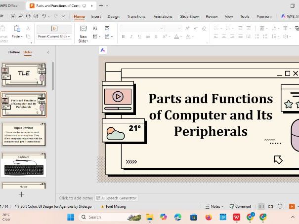Parts and Functions of Computer and Its Peripherals