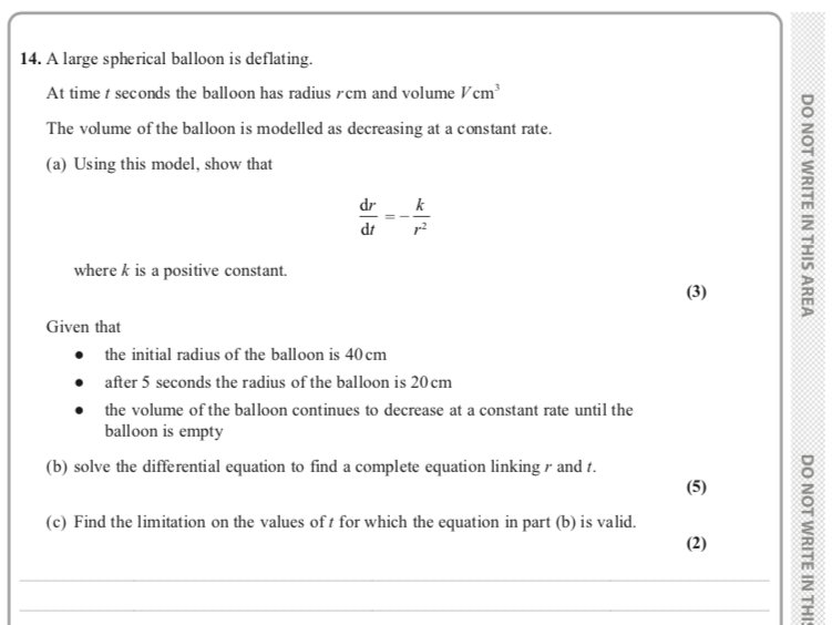 Integration Differential Equations | Edexcel A level Maths Exam Questions