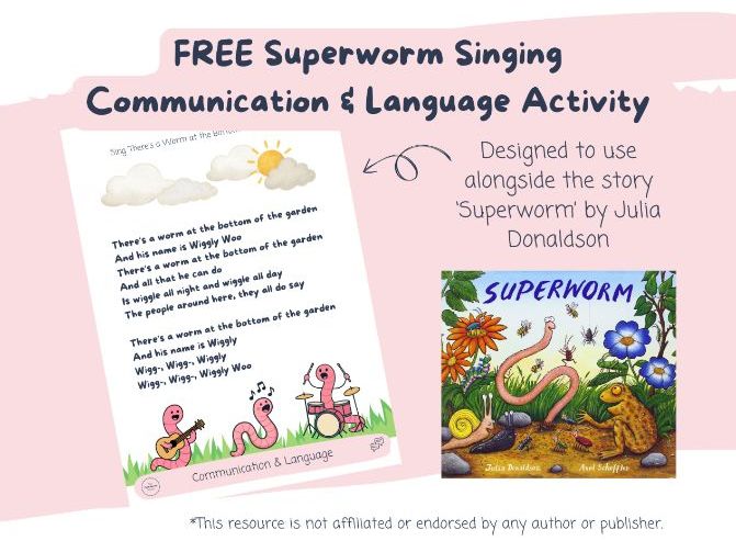 FREE Superworm Singing Communication & Language Activity