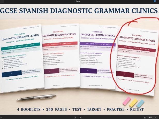 GCSE Spanish Diagnostic Grammar Clinics 4 | Exam Mastery and Advanced Accuracy