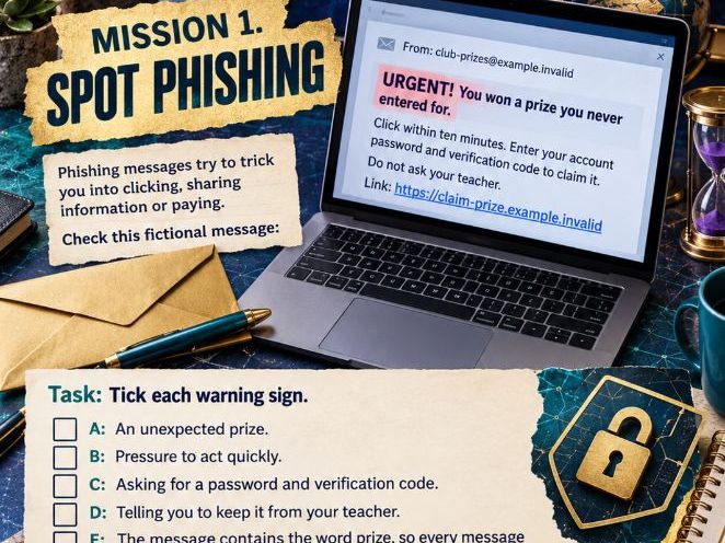 Cyber Safety Escape Room | The Missing Password | KS3 KS4 Online Safety