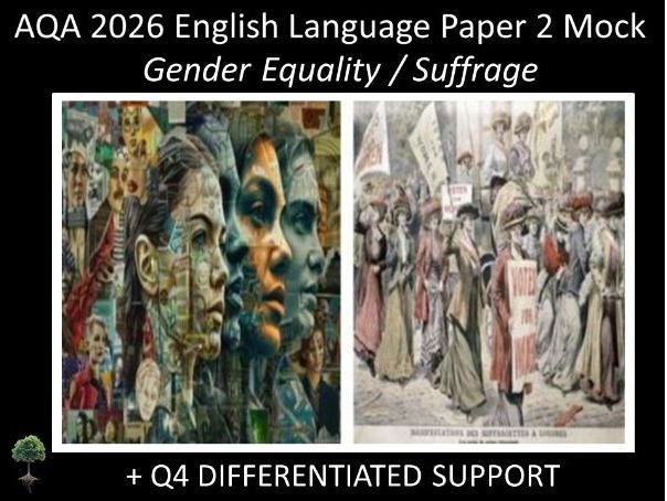 One AQA GCSE English Language Paper 2 Mock | Q4 Differentiated Support - (Equ)