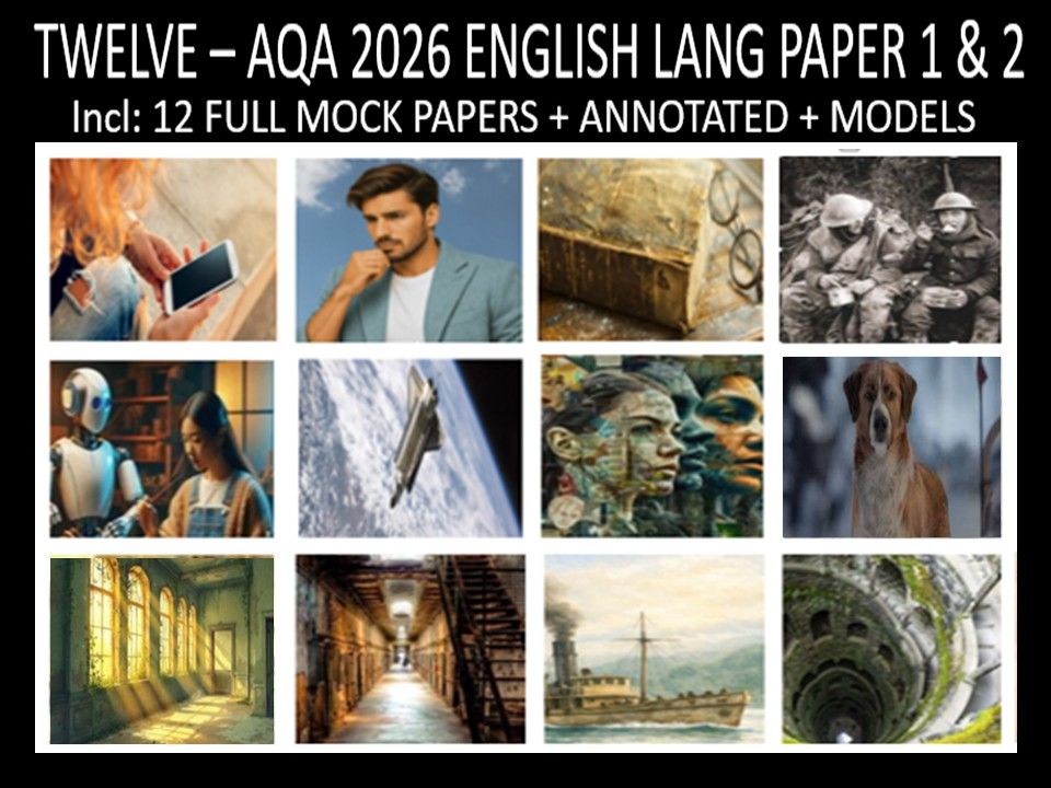 TWELVE - AQA PAPER 1 & 2 | 2026 FULL MOCKS | ANNOTATED | MODELS