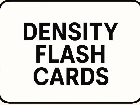 Density Flash Cards Q& A