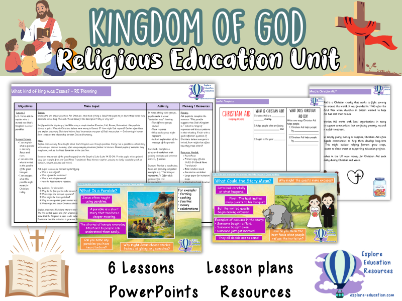What Kind of King was Jesus? - KS2 RE Unit - 6 Outstanding Lessons for Kingdom of God