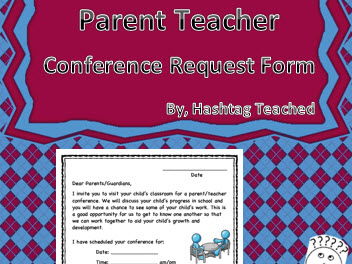 Parent Teacher Conference Request Form Template