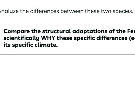 Adaptation and survival  worksheet