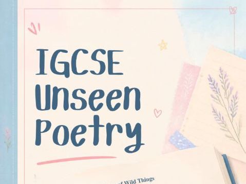IGCSE 0475 English Literature Unseen Poetry Pack (Year 10)