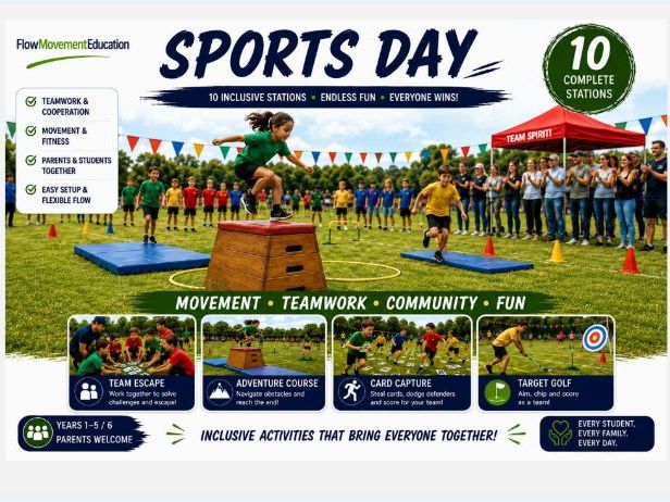 Sports Day PE Pack: Stations & Printables