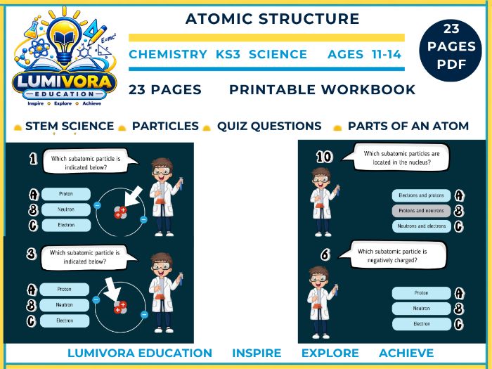 Atomic Structure | KS3 Chemistry Quiz & Lesson (Ages 11–14)