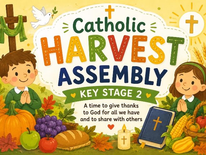 Harvest assembly for Catholic primary year 3/year 4/year 5/year 6/key stage 2/full script/religious