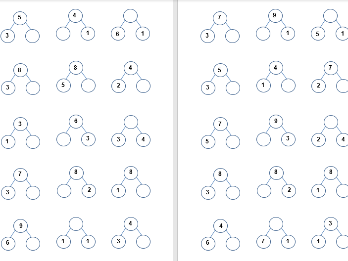 Number bonds within 10