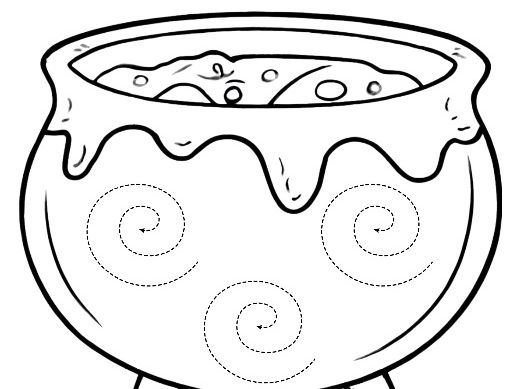 Porridge Pot Patterns  Follow the Dotted Lines – Fine Motor & Handwriting