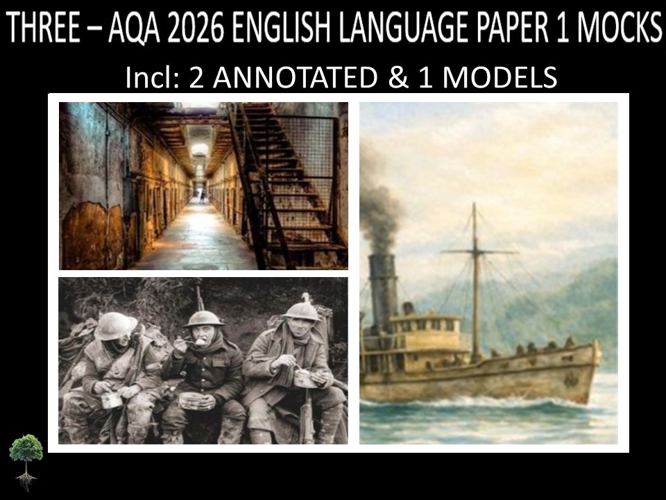 THREE - AQA PAPER 1 |2026 FULL MOCKS |ANNOTATED | MODELS