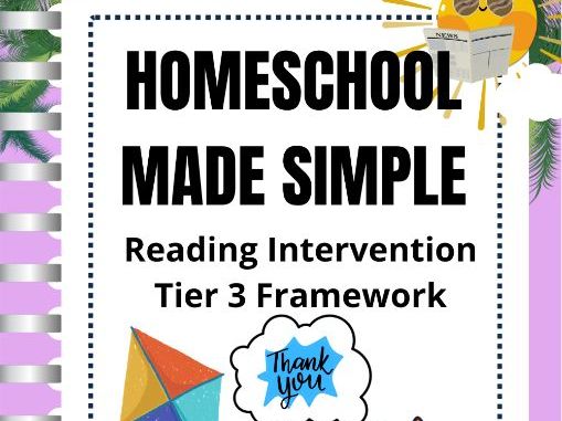 Tier 3 Reading Intervention Framework | Grades 9th-12th