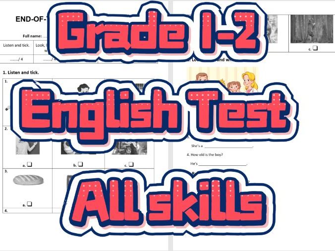 ESL Beginner Exam: Family, Jobs, Toys, Pets – Listening & Reading
