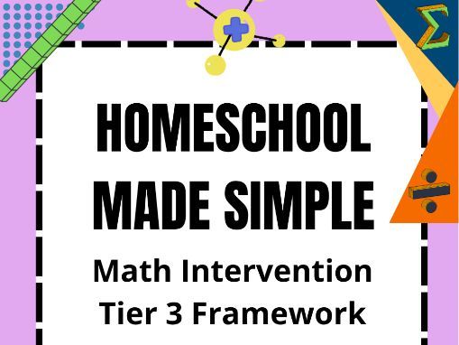 Tier 3 Math Intervention Framework | Grades K-2nd