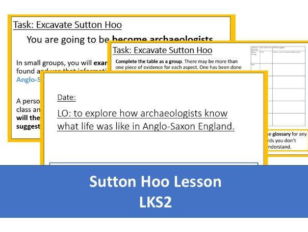 LKS2 Sutton Hoo Lesson