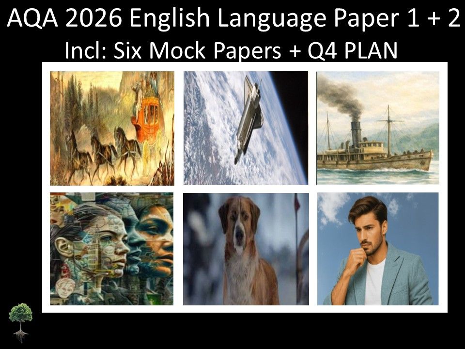 Six AQA 2026 English Language Paper 1 + 2 Mocks | Q4 Plan