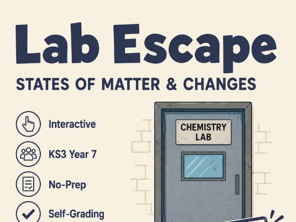 States of Matter & Changes Escape Room | KS3 Year 7