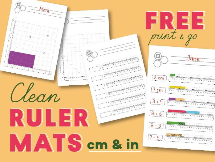 Blank Ruler Mats for Measurement & Math