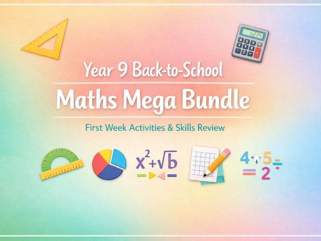 Back to School Mega Bundle : Year 9 with Answer Key