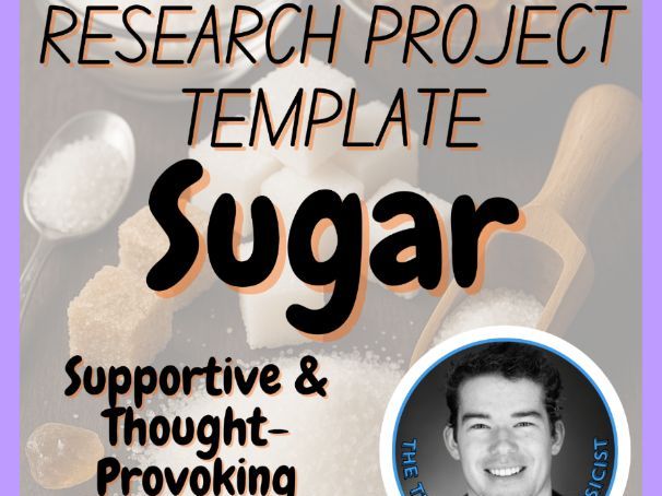 Sugar | Health Medicine Science Research Project Template | Digital + Print