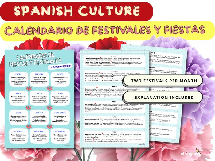 Spanish-speaking world: monthly festival calendar