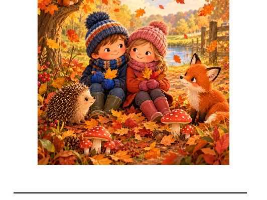 Autumn Scene Writing Picture – EYFS Literacy – Seasonal Writing Prompt