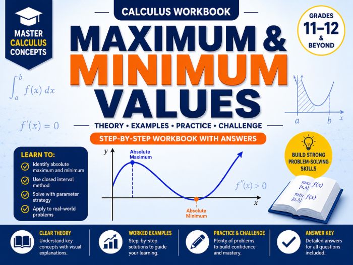 Maximum & Minimum Values | Calculus Workbook