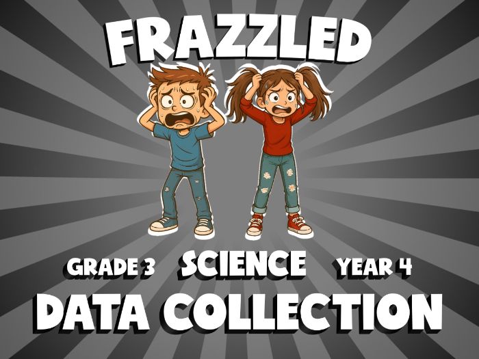 Data Collection FRAZZLED Science Game | No-Prep Year 4 Review Activity
