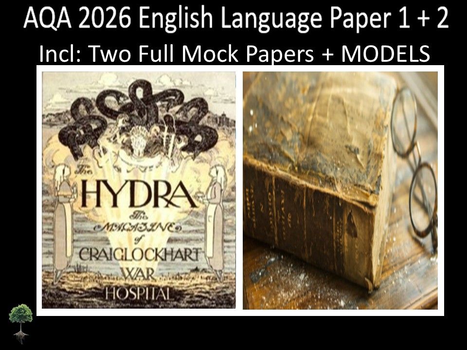 Two AQA 2026 English Language Paper 1 + 2 Mocks | MODELS