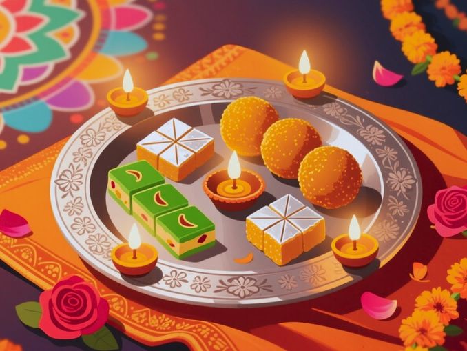 Diwali food playdough mats 