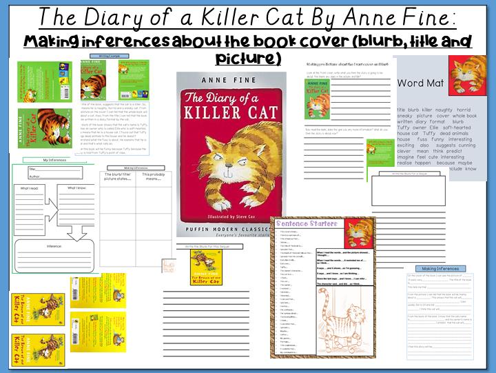 The Diary of a Killer Cat: Prediction / Inferences about the Book Cover (blurb, title and pictures)