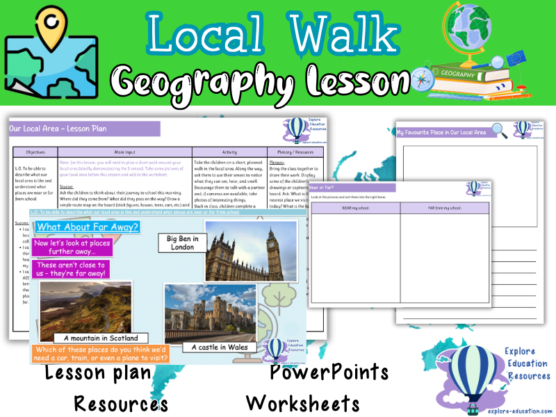 KS1 Local Area Walk, Near and Far Geography Lesson