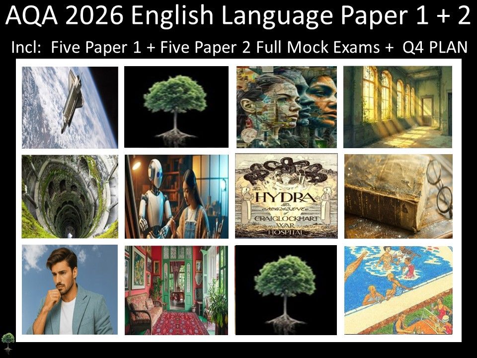 Ten AQA 2026 English Language Paper 1 + 2 Mocks | Q4 Plan