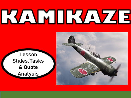 Kamikaze – Full GCSE Poetry Lesson (Slides, Student Tasks & Analysis)